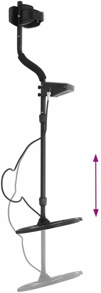 Metalo detektorius, 20cm aptikimo gylis, LCD ekranas