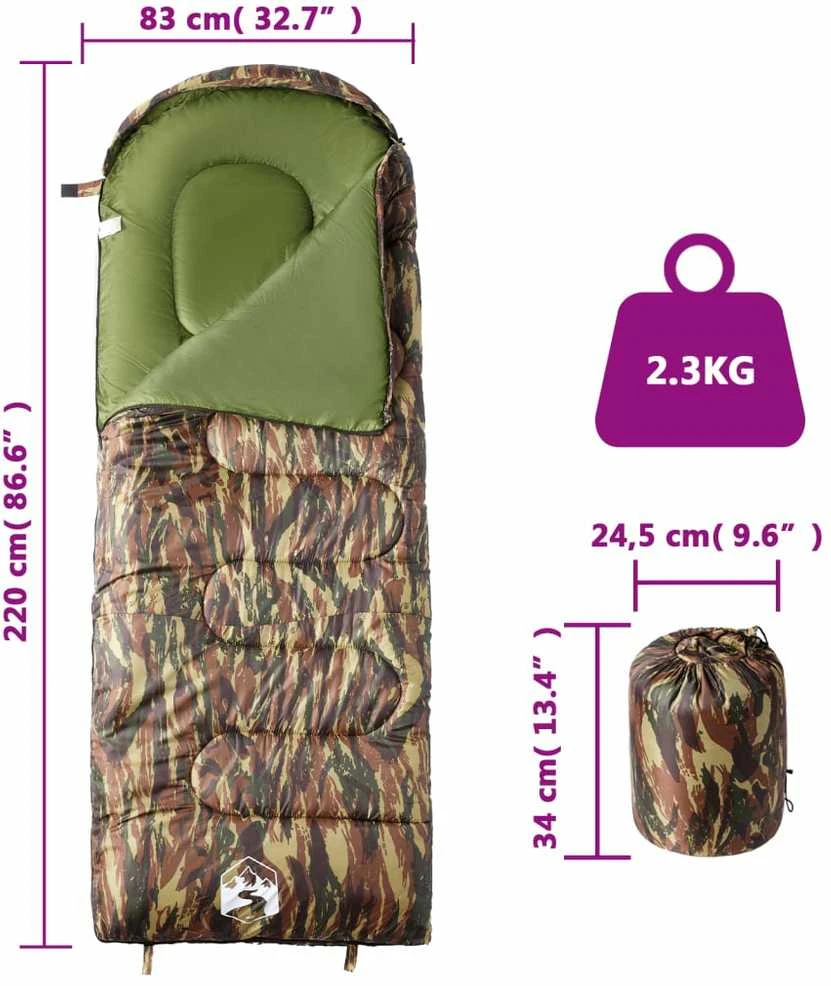 Miegmaišis suaugusiems stovyklavimui, 3-4 sezonams