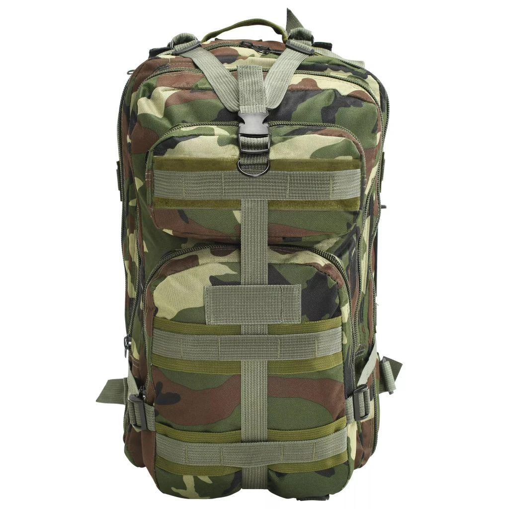 Militaristinio stiliaus kuprinė, 50l, kamufliažo spalvos