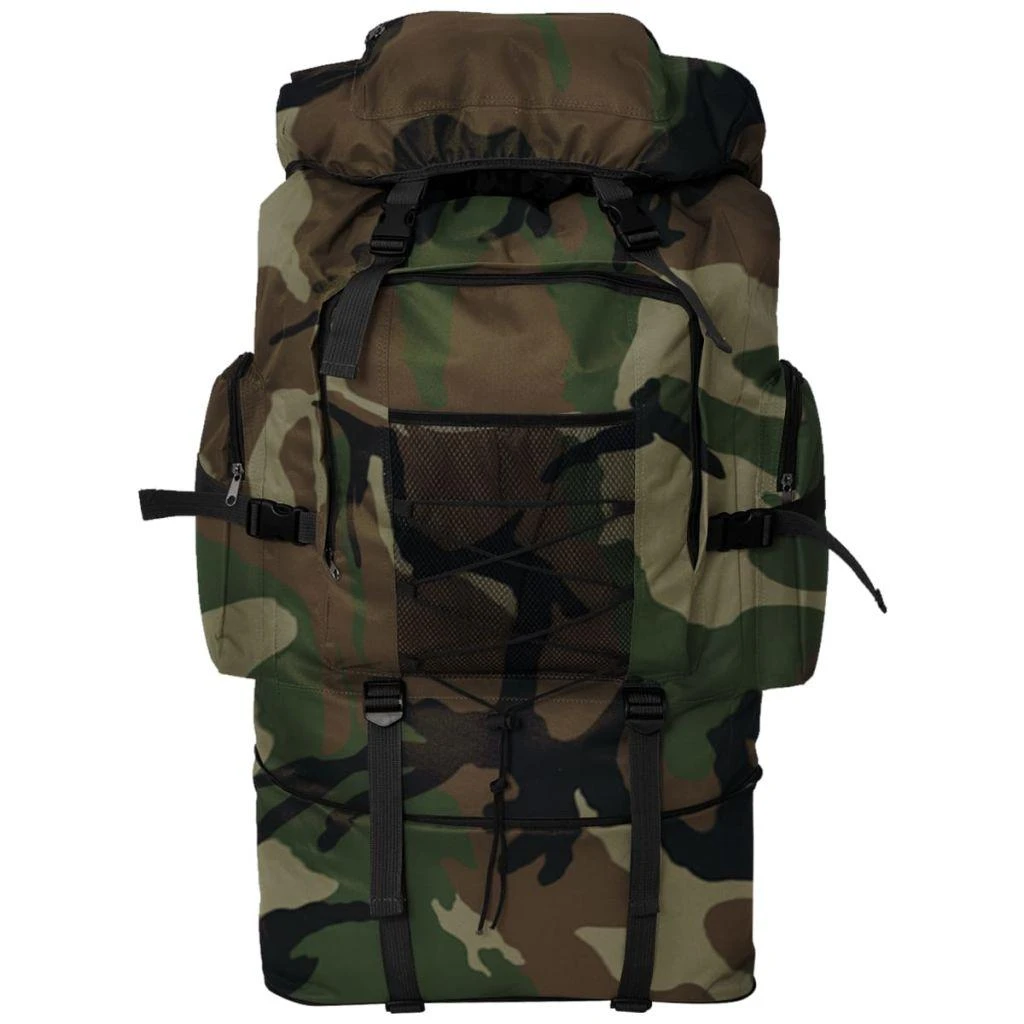 Militaristinio stiliaus kuprinė, kamufliažinė, 100l, XXL