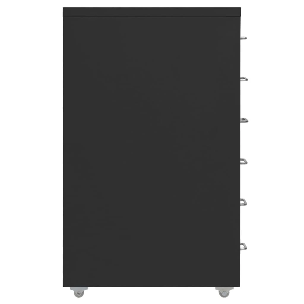 Mobili spintelė dokumentams, juoda, 28x41x69cm, metalas