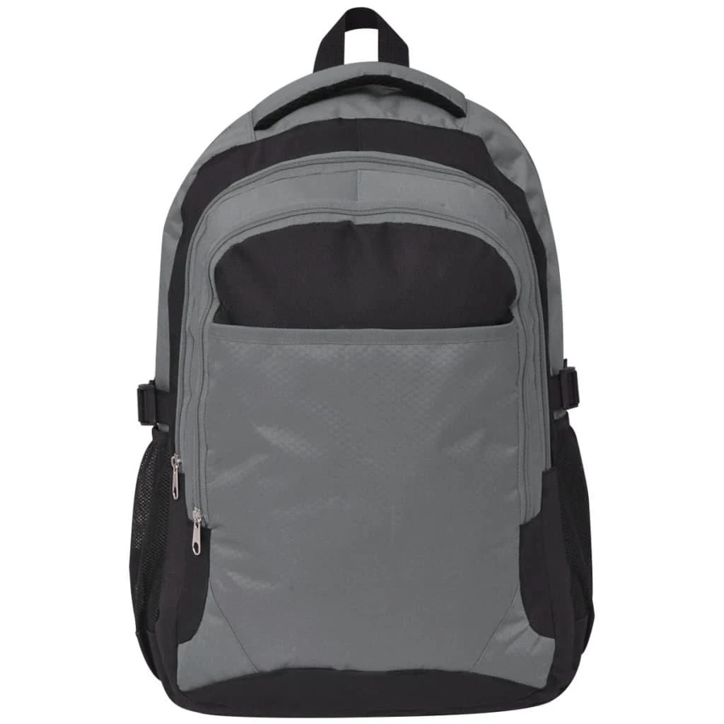 Mokyklinė kuprinė, 40 l, juoda ir pilka