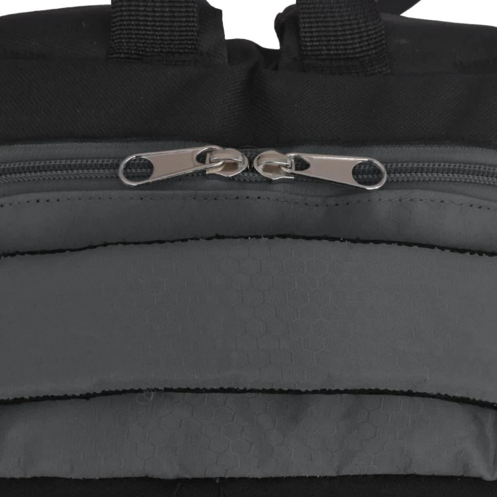 Mokyklinė kuprinė, 40 l, juoda ir pilka