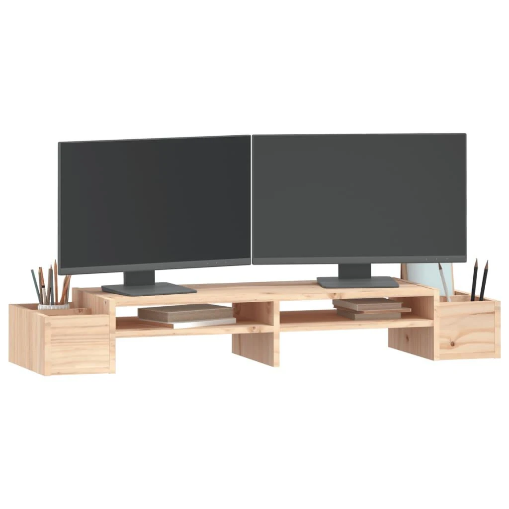 Laikiklis Monitoriaus stovas, 100x27,5x15cm, pušies medienos masyvas