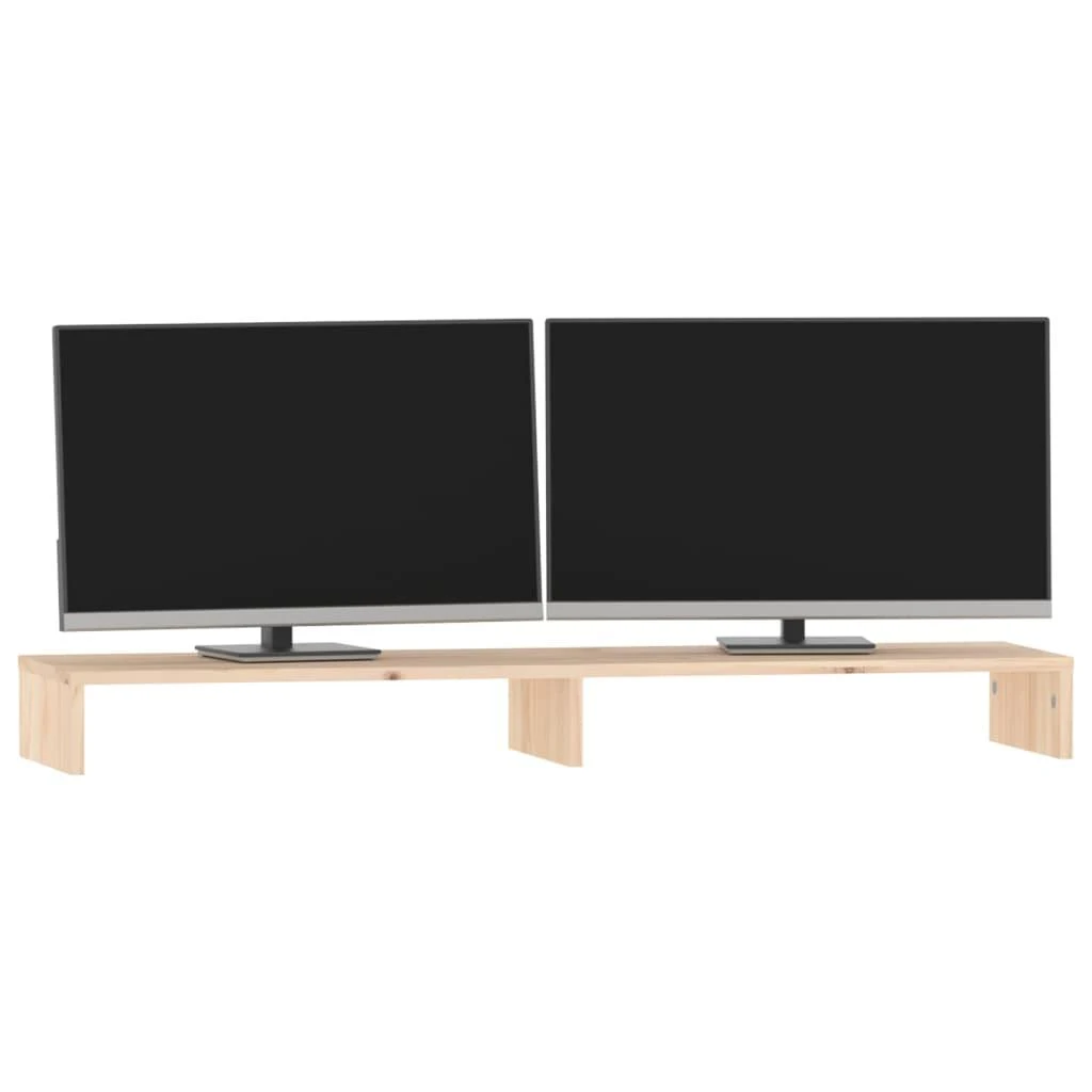 Laikiklis Monitoriaus stovas, 100x27x10cm, pušies medienos masyvas