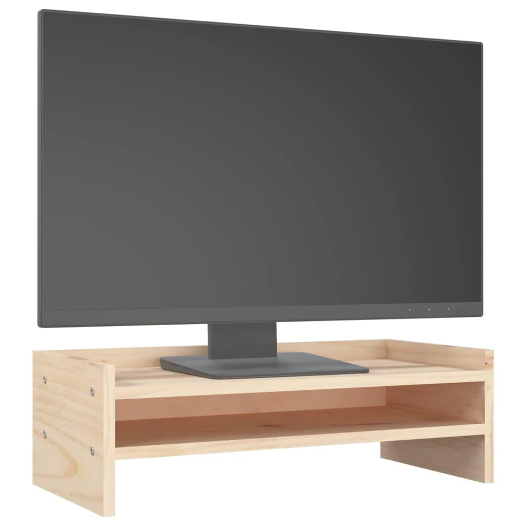 Laikiklis Monitoriaus stovas, 50x24x16cm, pušies medienos masyvas