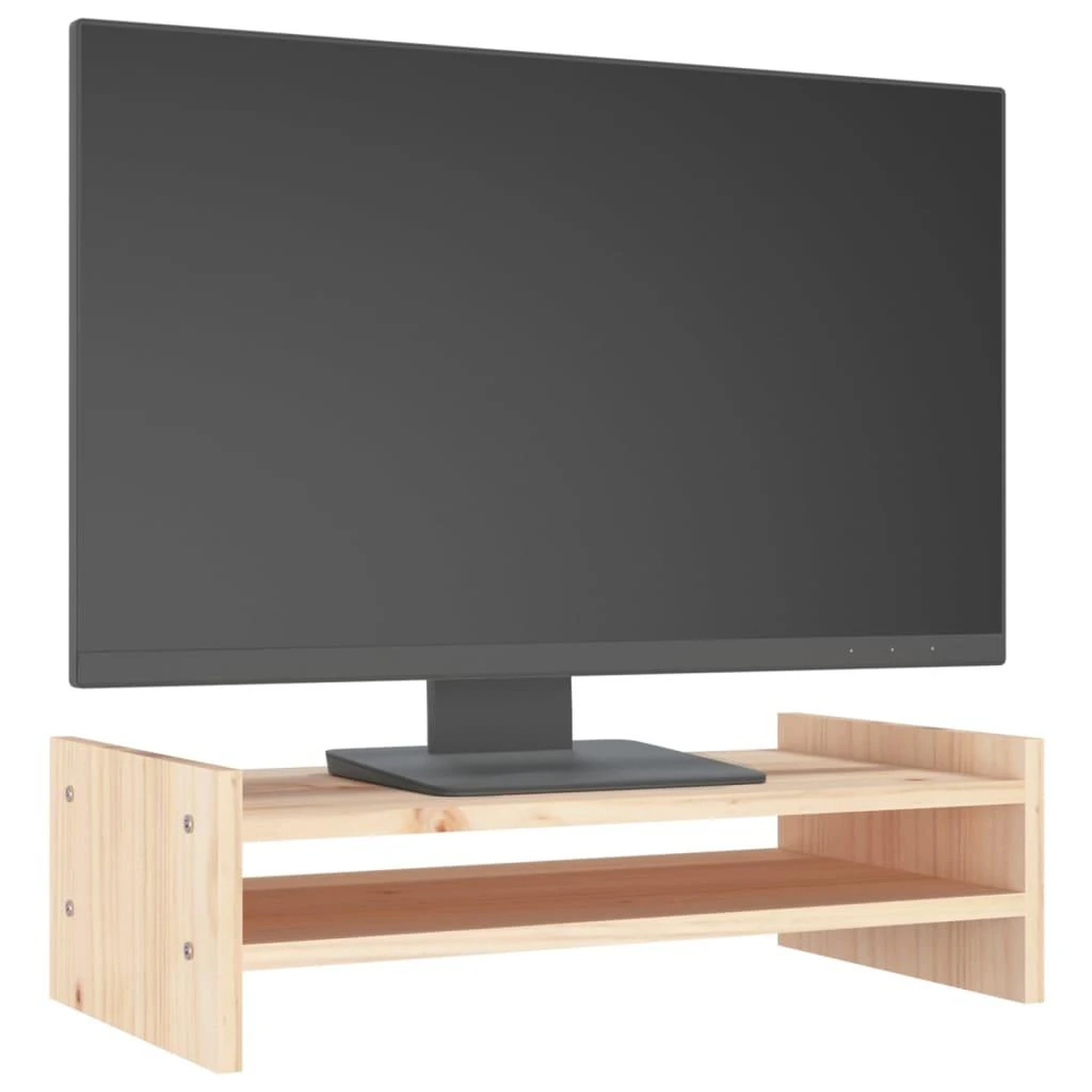 Laikiklis Monitoriaus stovas, 50x27x15cm, pušies medienos masyvas