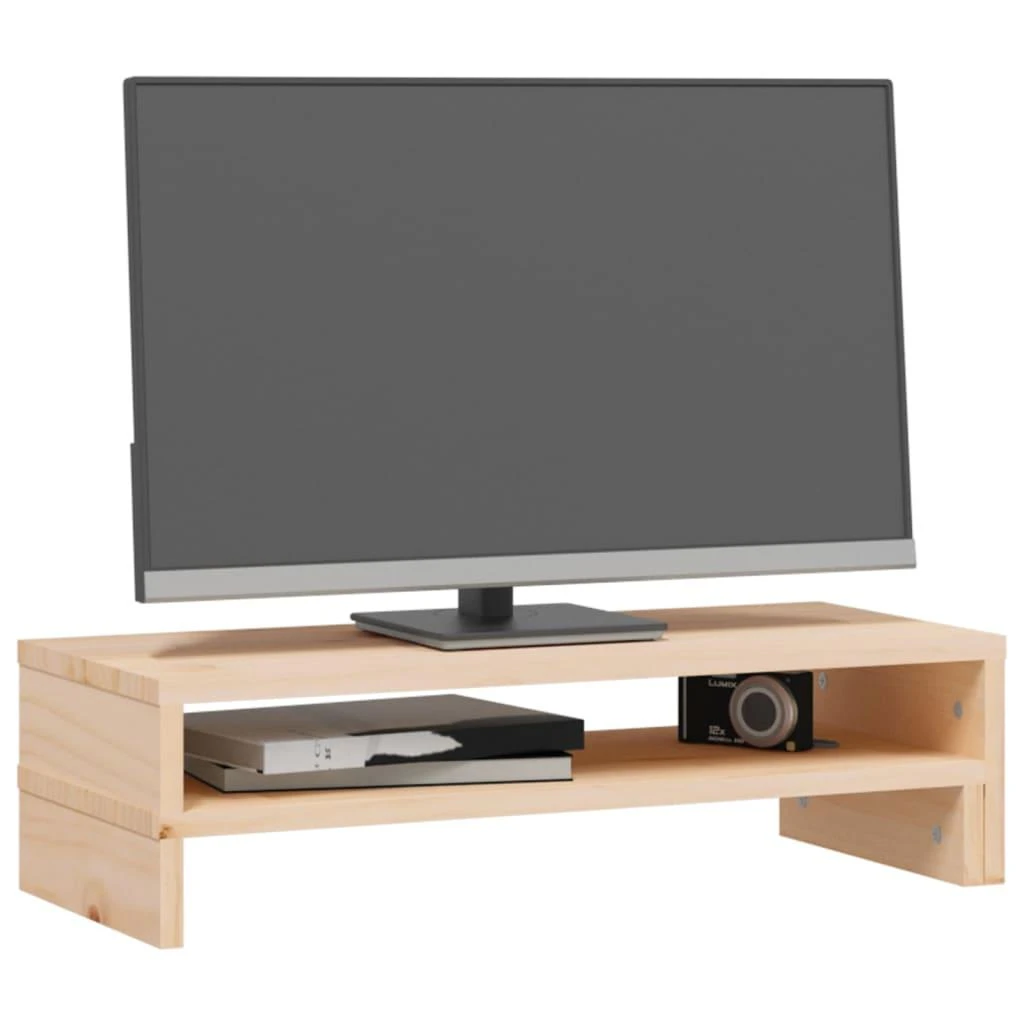 Laikiklis Monitoriaus stovas, (52–101)x22x14cm, pušies medienos masyvas