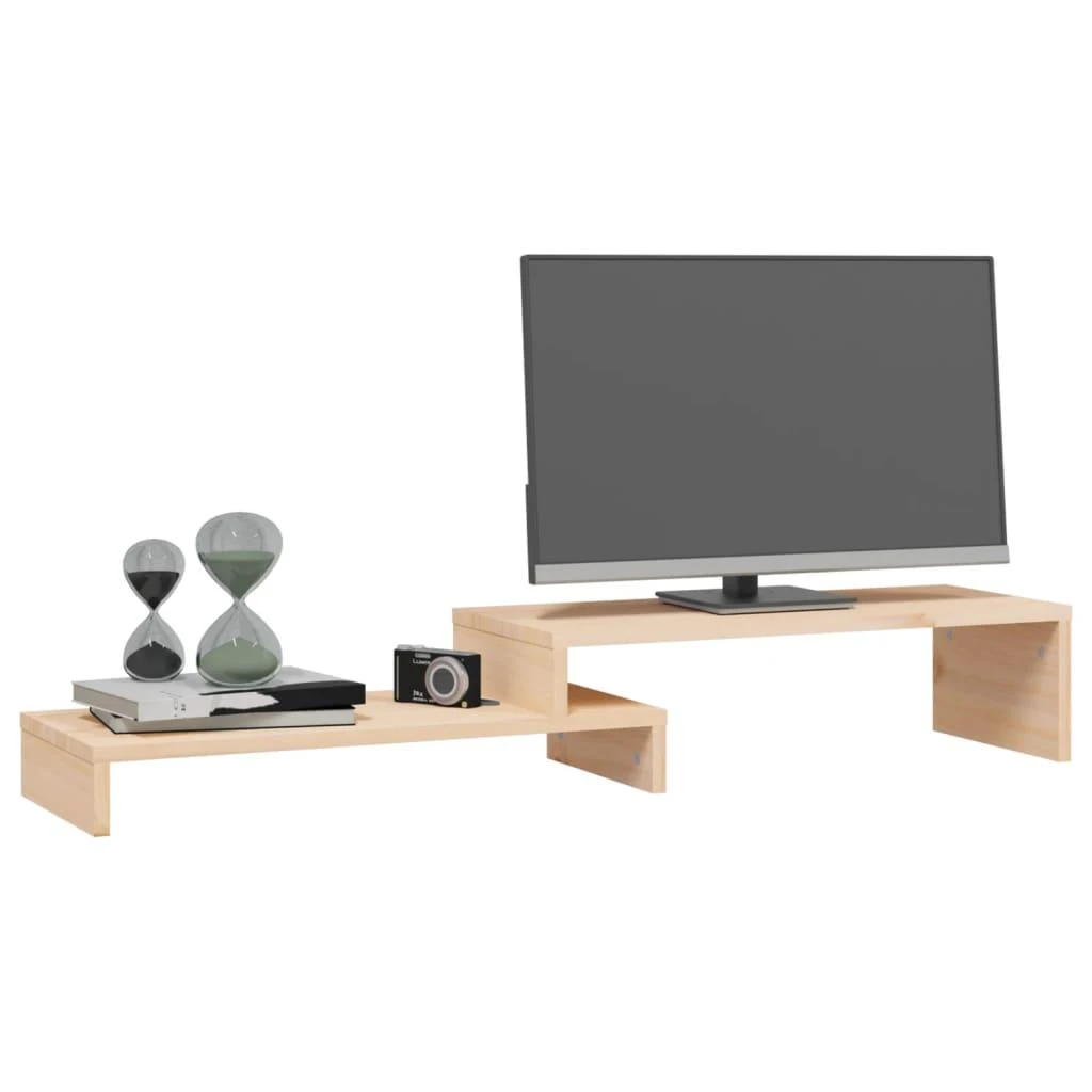 Laikiklis Monitoriaus stovas, (52–101)x22x14cm, pušies medienos masyvas