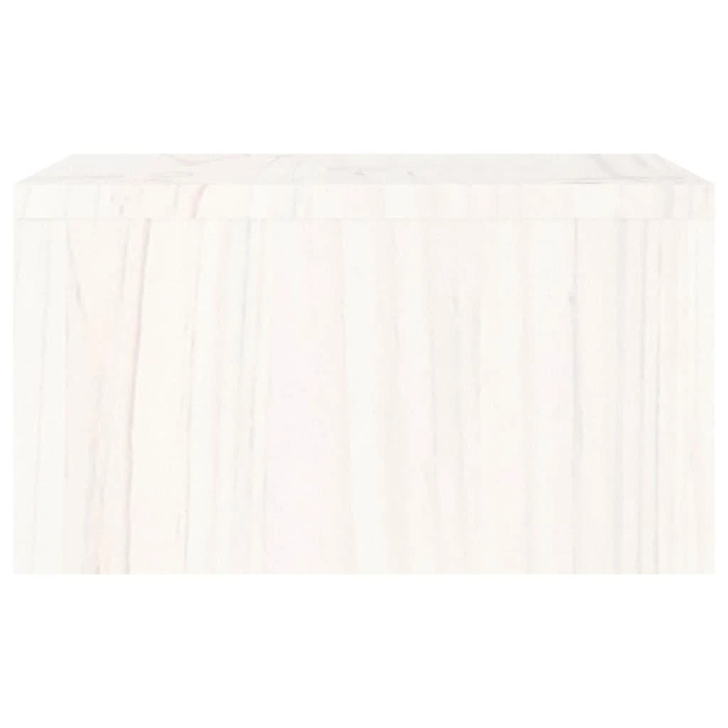 Laikiklis Monitoriaus stovas, baltas, 50x27x15cm, pušies medienos masyvas