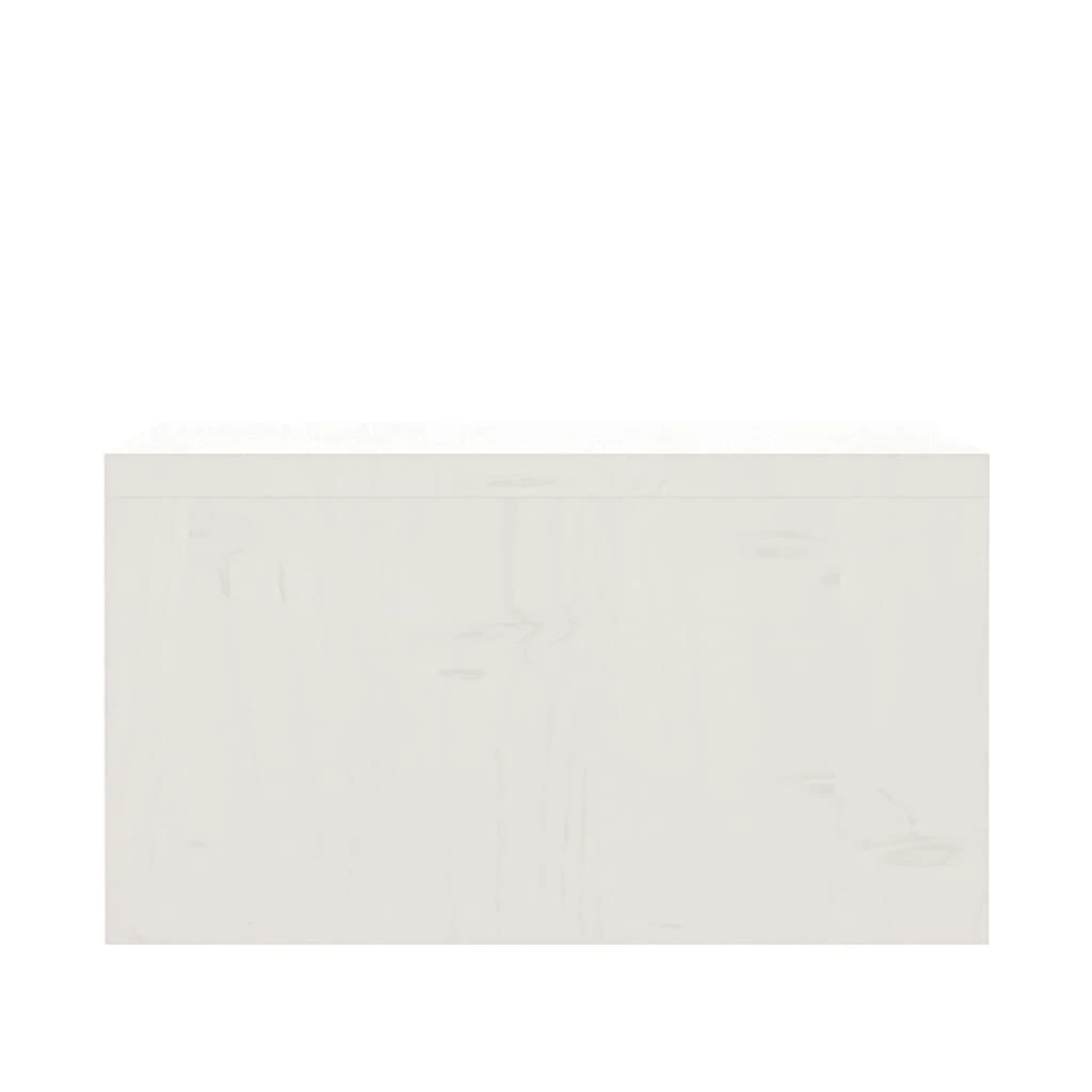 Monitoriaus stovas, baltas, 50x27x15cm, pušies medienos masyvas