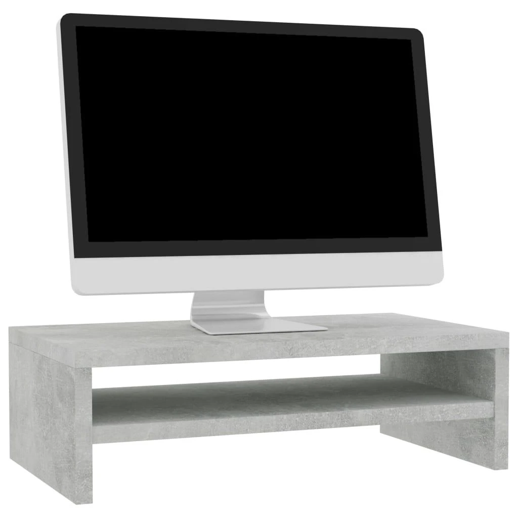 Monitoriaus stovas, betono, 42x24x13cm, apdirbta mediena