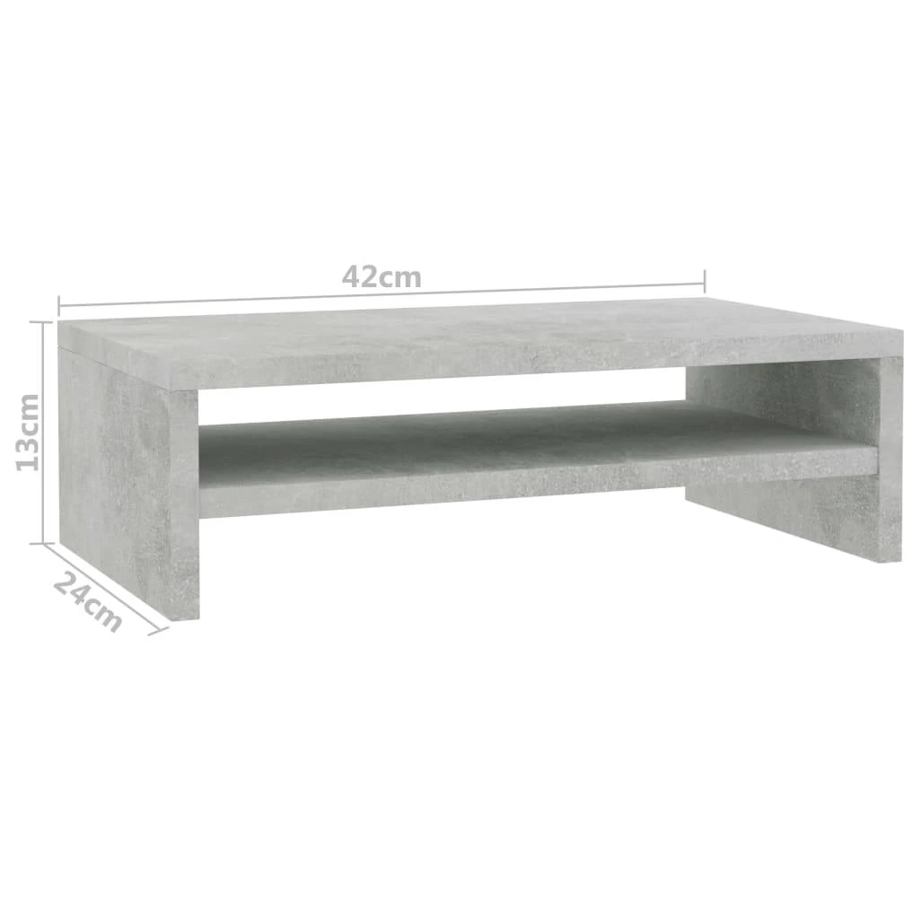 Monitoriaus stovas, betono, 42x24x13cm, apdirbta mediena