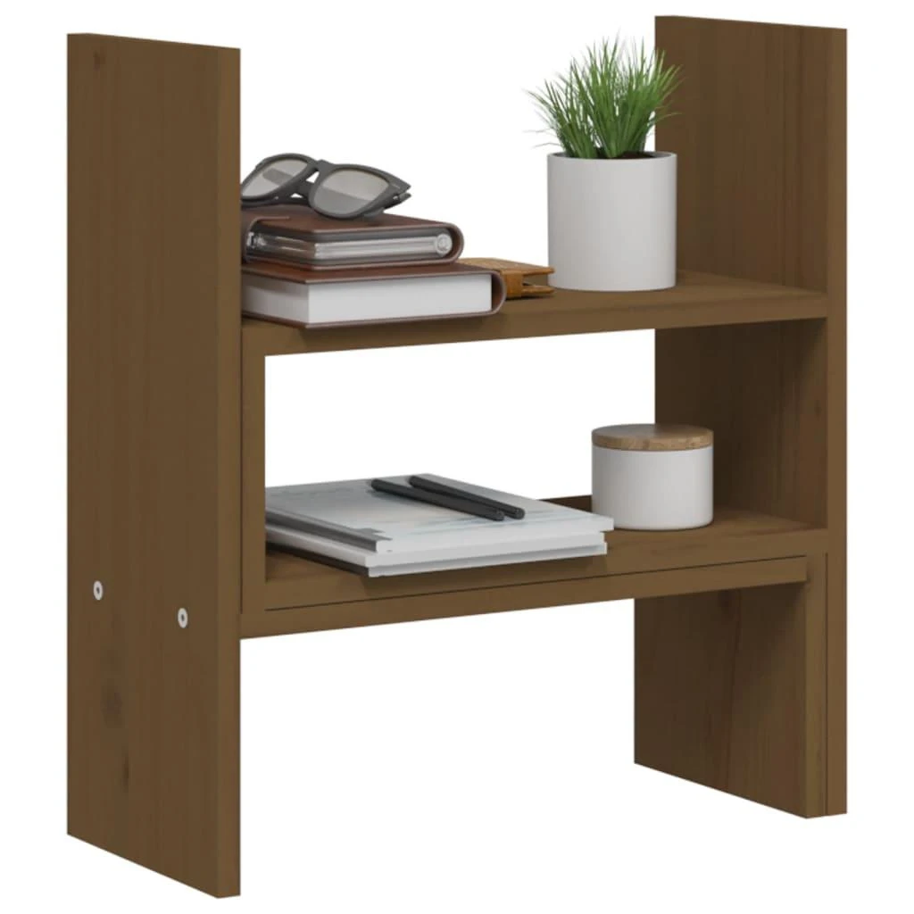 Laikiklis Monitoriaus stovas, medaus rudas, (39–72)x17x43cm, pušis