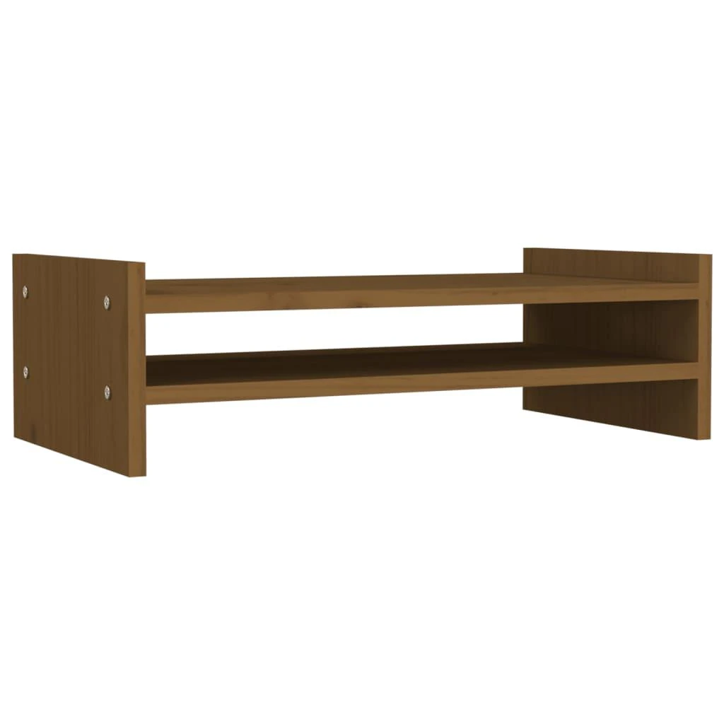 Laikiklis Monitoriaus stovas, medaus rudas, 50x27x15cm, pušies masyvas