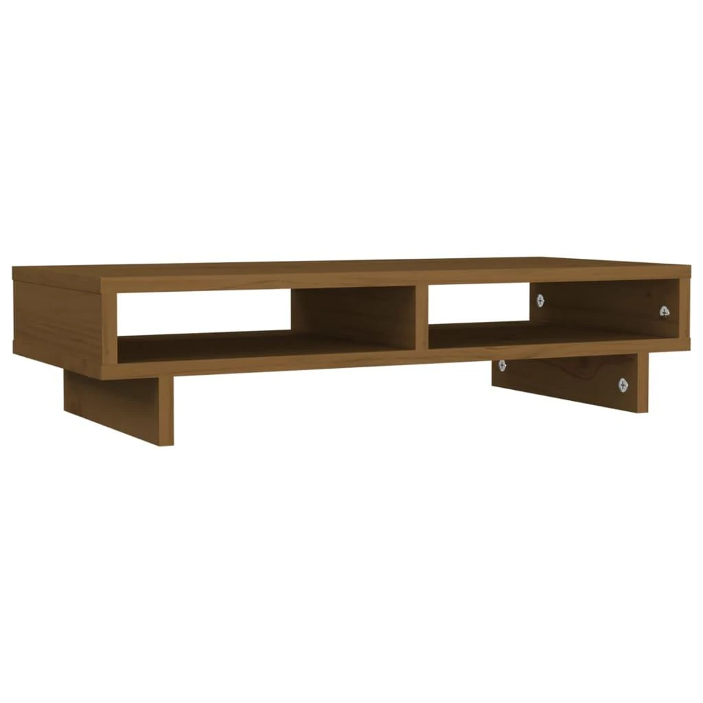 Laikiklis Monitoriaus stovas, medaus rudas, 60x27x14cm, pušies masyvas