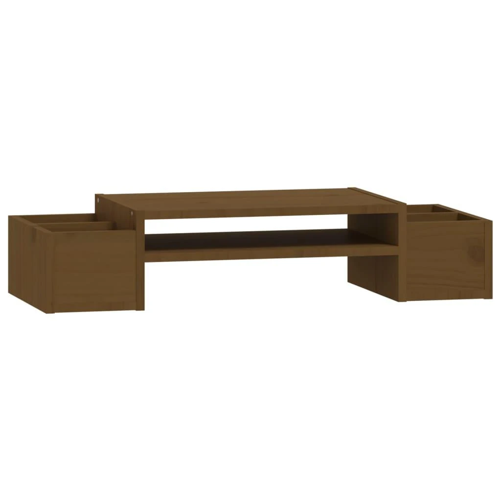Laikiklis Monitoriaus stovas, medaus rudas, 70x27,5x15cm, pušies masyvas