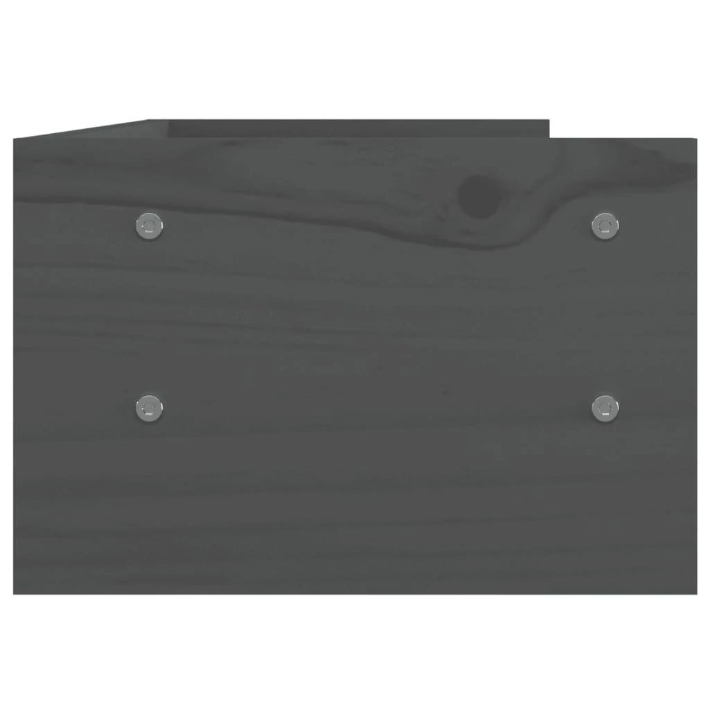Laikiklis Monitoriaus stovas, pilkas, 50x24x16cm, pušies medienos masyvas
