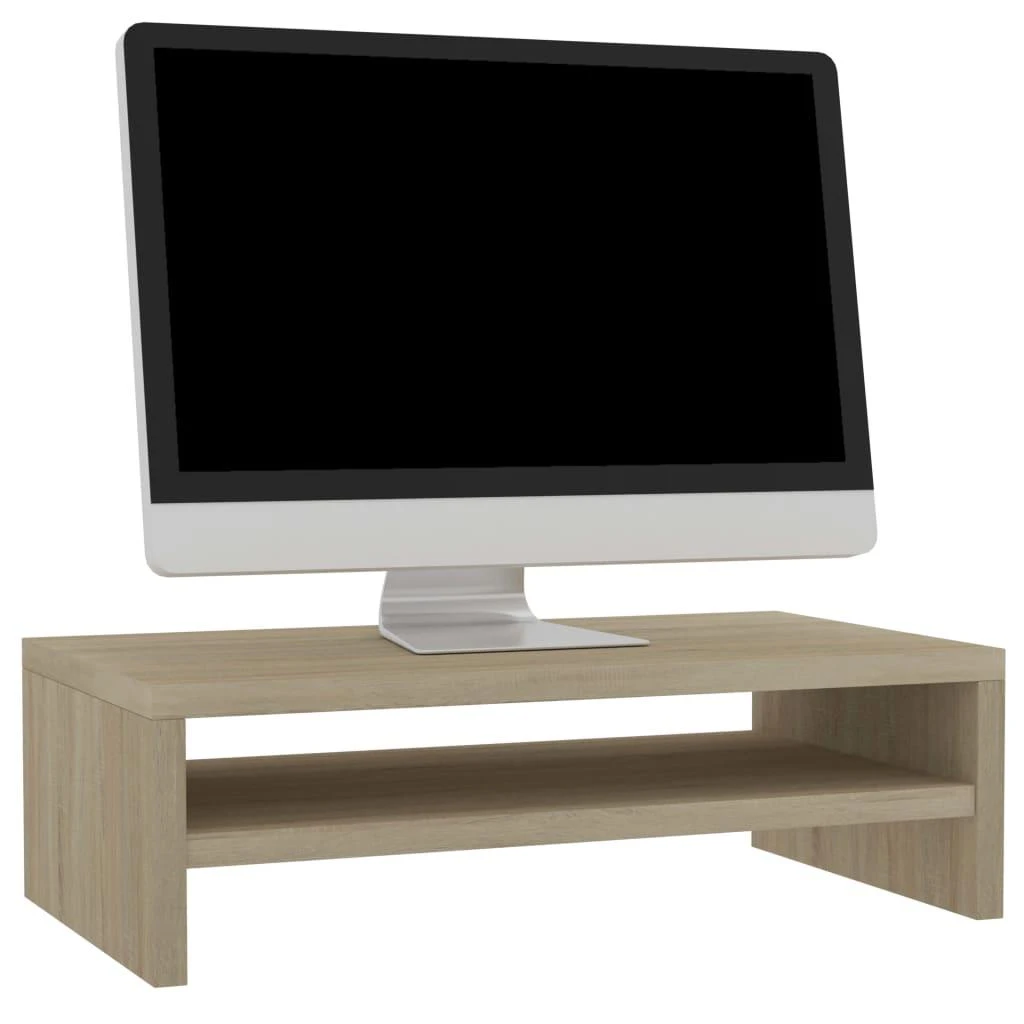 Monitoriaus stovas, ąžuolo, 42x24x13cm, apdirbta mediena