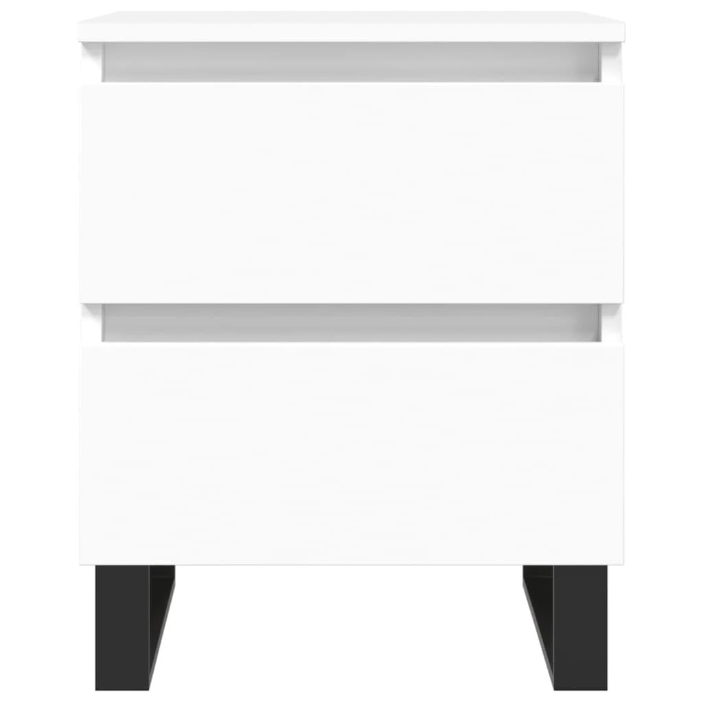 Naktinė spintelė, baltos spalvos, 40x35x50cm, apdirbta mediena