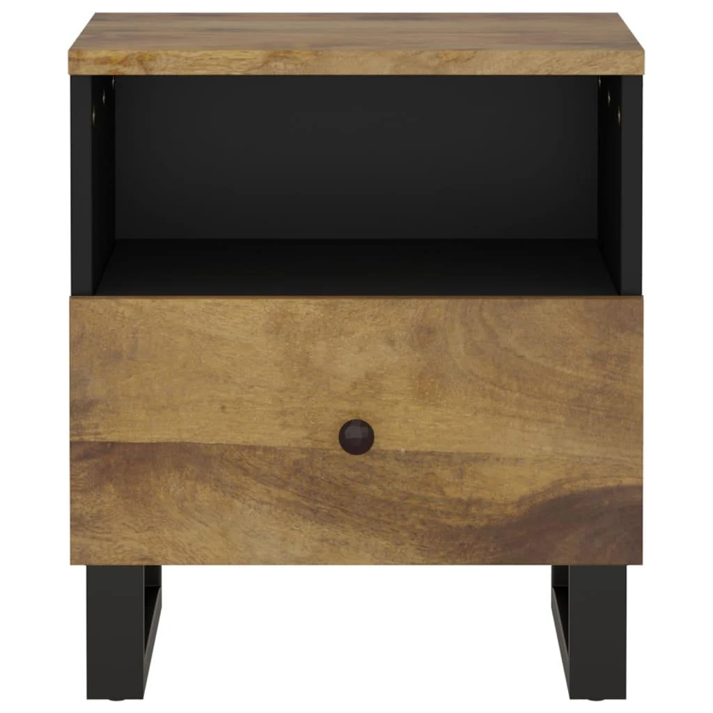 Naktinė spintelė, mango medienos masyvas ir apdirbta mediena