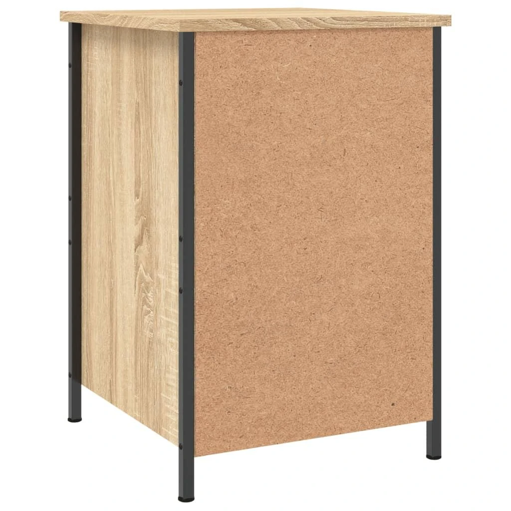 Naktinės spintelės, 2vnt., ąžuolo, 40x42x60cm, apdirbta mediena