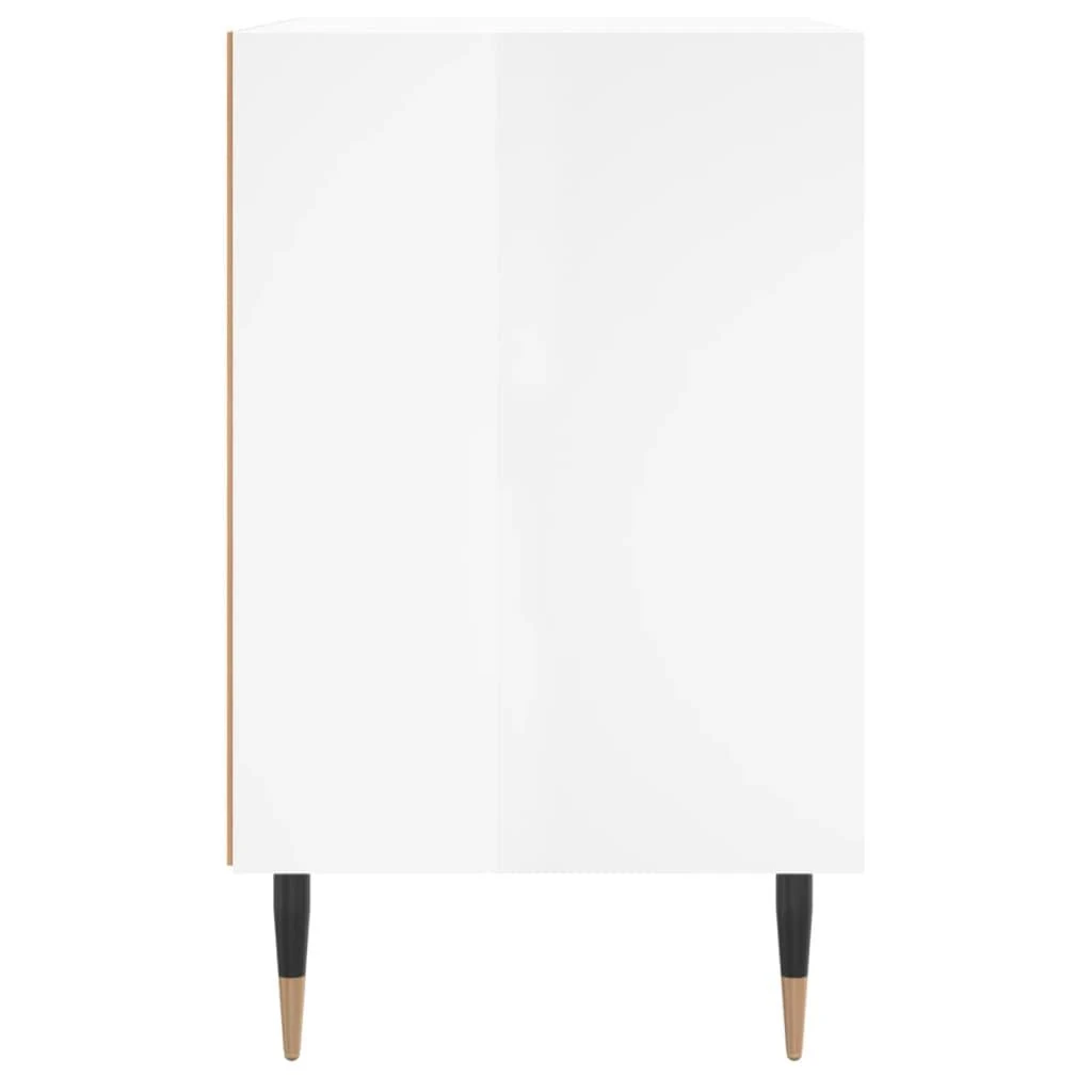 Naktinės spintelės, 2vnt., baltos, 40x30x50cm, apdirbta mediena