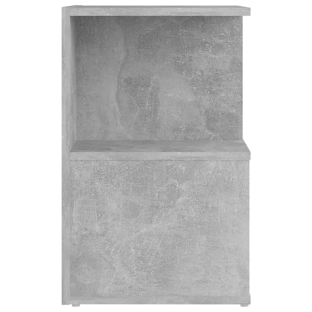 Naktinės spintelės, 2vnt., betono, 35x35x55cm, apdirbta mediena