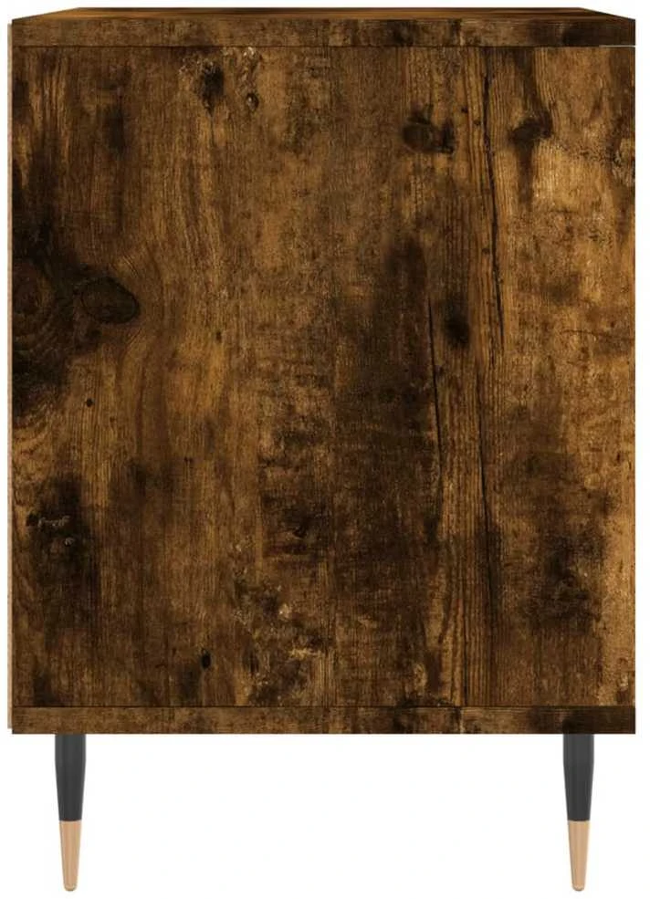 Naktinės spintelės, 2vnt., dūminio ąžuolo, 40x35x50cm, mediena