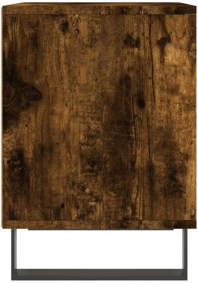 Naktinės spintelės, 2vnt., dūminio ąžuolo, 40x35x50cm, mediena