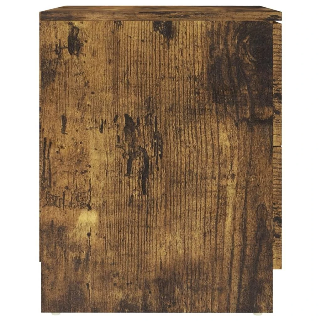 Naktinės spintelės, 2vnt., dūminio ąžuolo, 40x40x50cm, mediena
