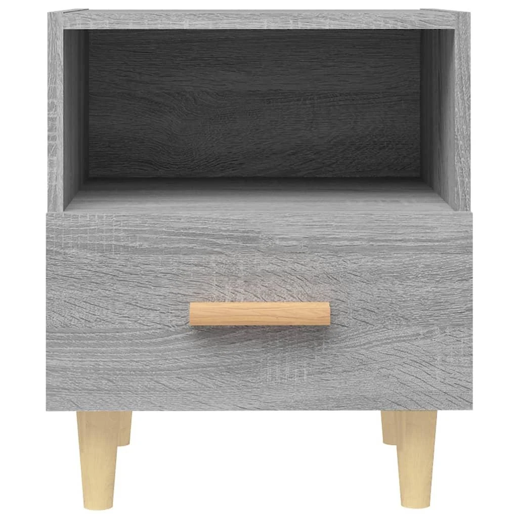 Naktinės spintelės, 2vnt., pilkos ąžuolo spalvos, 40x35x47cm