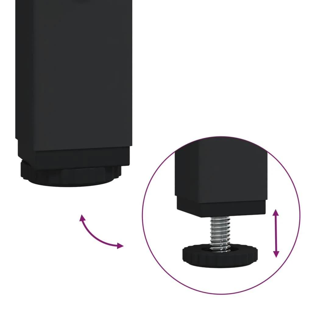 Naktinės spintelės, 2vnt., pilkos ąžuolo, 40x42x50cm, mediena