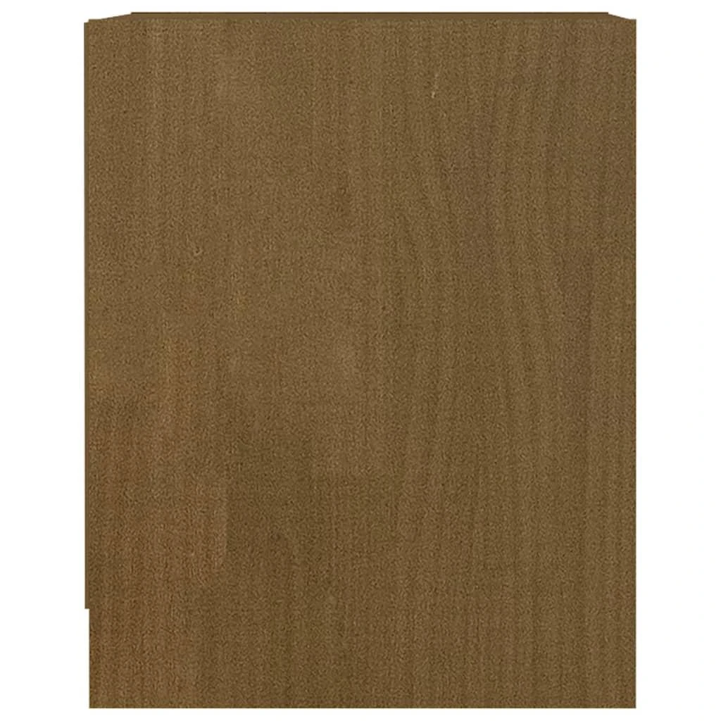Naktinės spintelės, 2vnt., rudos, 35,5x33,5x41,5cm, pušis