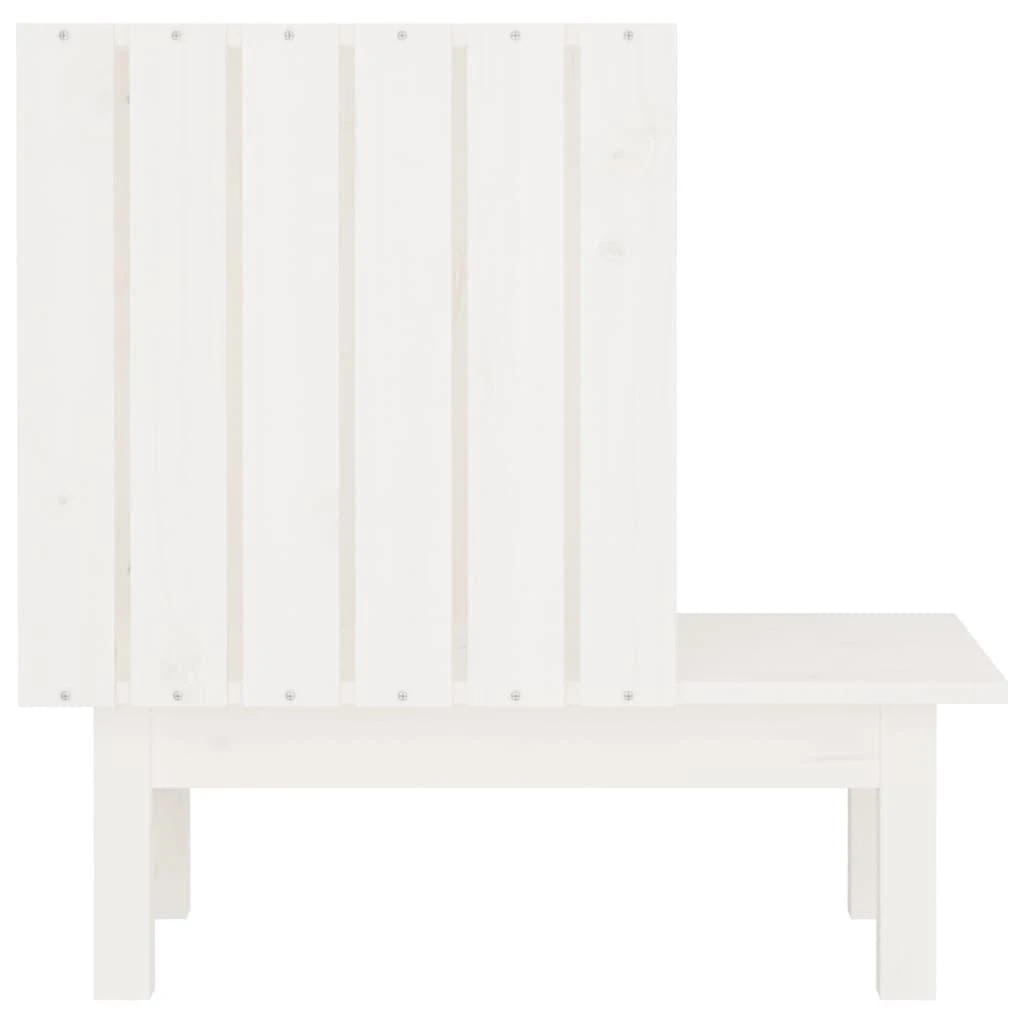 Namelis katėms, baltas, 60x36x60cm, pušies medienos masyvas