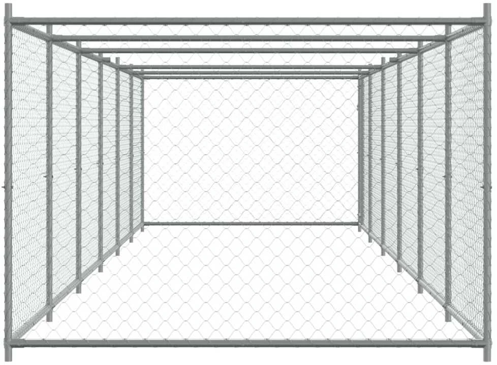 Narvas šunims su durimis, pilkas, 12x2x1,5m, plienas