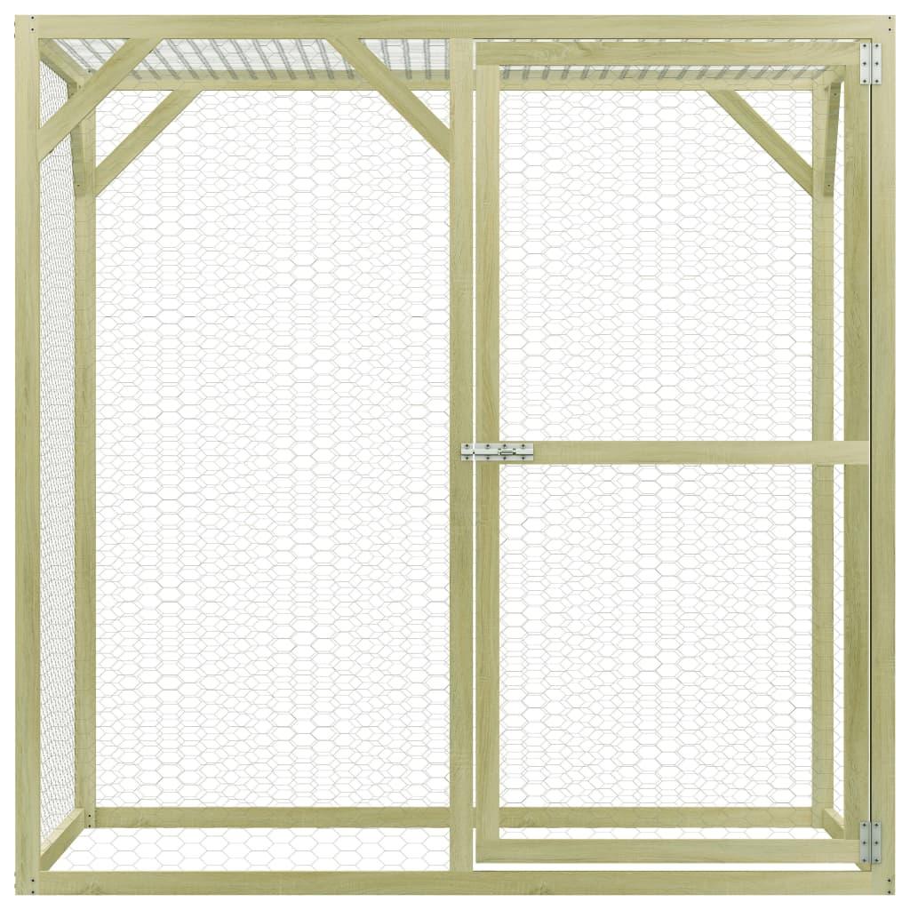 Narvas viščiukams, 1,5x1,5x1,5m, impregnuota pušies mediena
