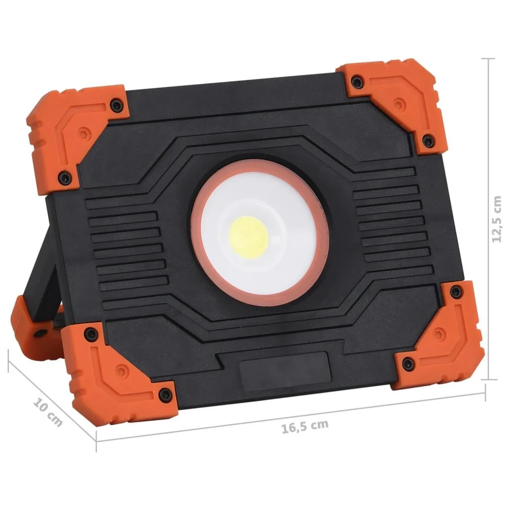 Nešiojamas taškinis LED žibintas, šaltas baltas, ABS, 10W