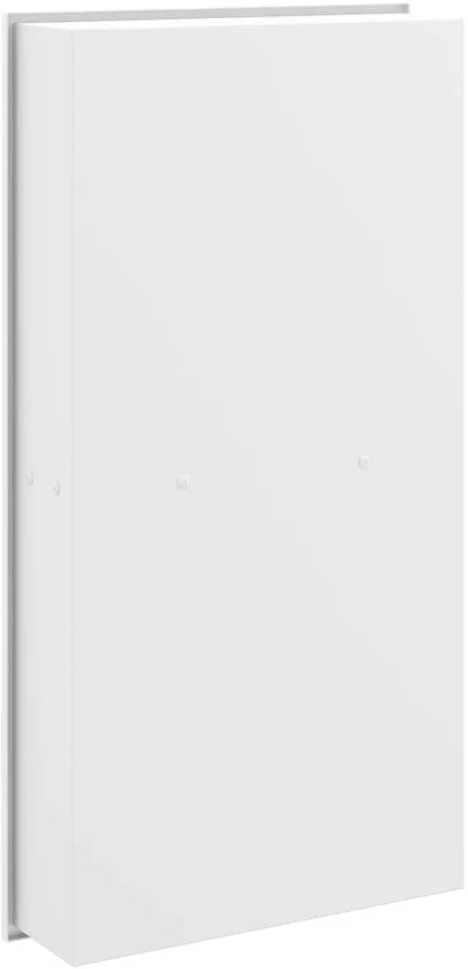 Nišinė dušo lentyna, matinės baltos spalvos, 32x62x9cm, plienas