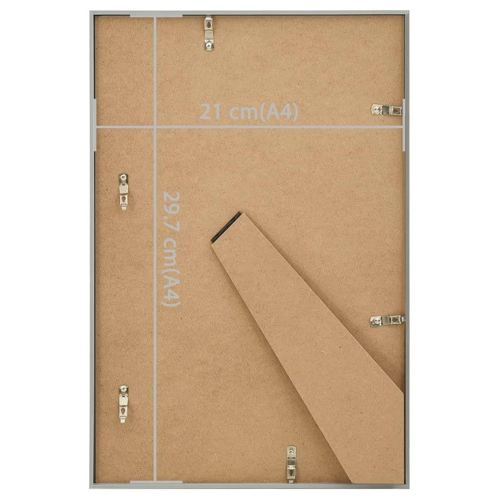 Nuotraukų rėmelis Nuotraukų rėmeliai-koliažai, 3vnt., sidabriniai, 21x29,7cm, MDF