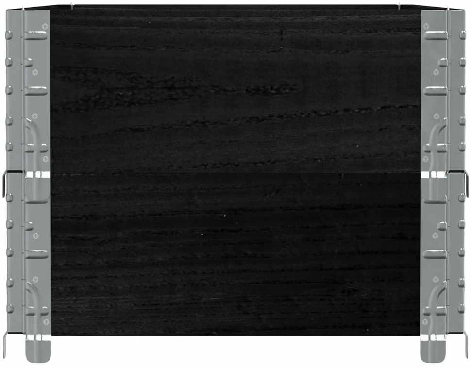 Padėklų apvadai, 2vnt., juodi, 100x50cm, pušies masyvas