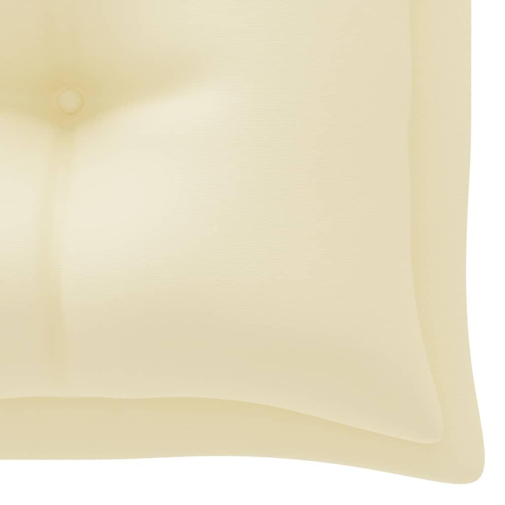 Sodo suoliuko pagalvėlė, kreminė, 200x(50+50)x7cm, audinys