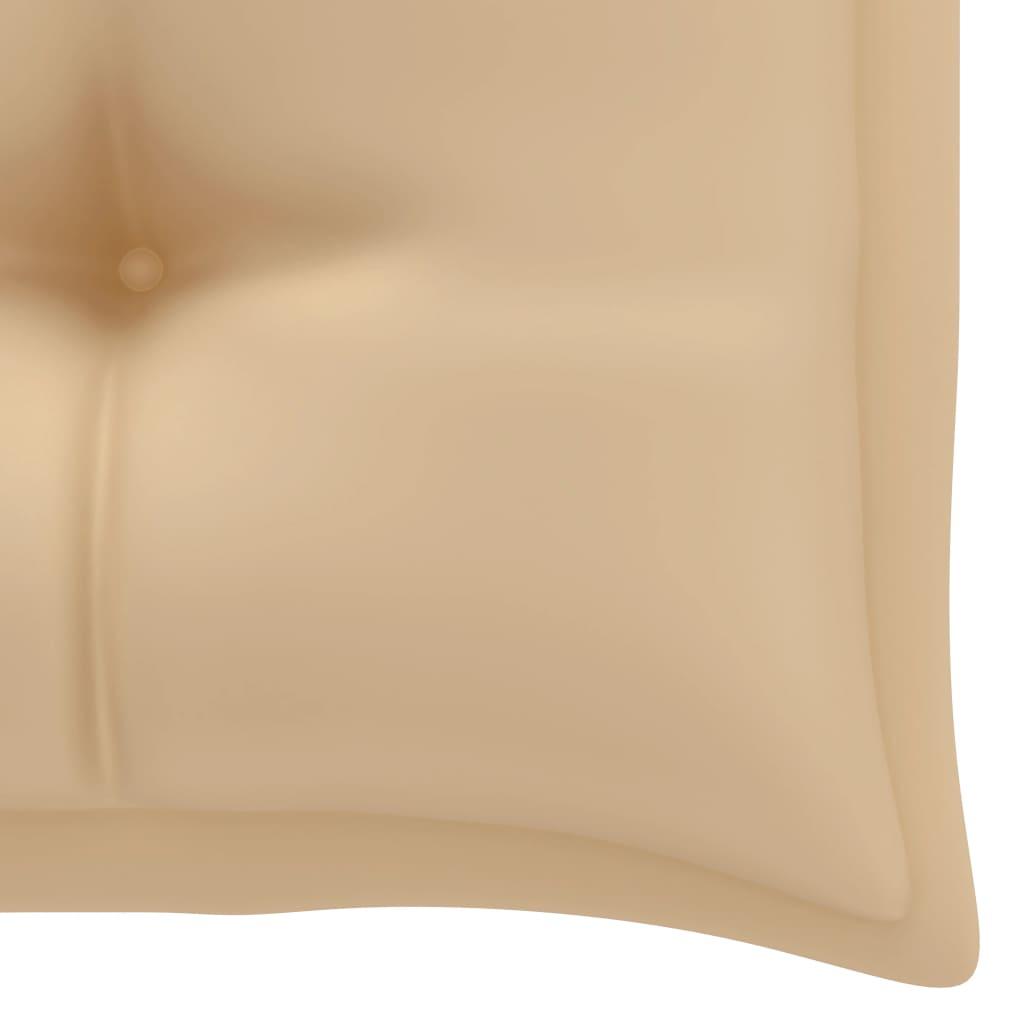 Sodo suoliuko pagalvėlė, smėlio, 100x(50+50)x7cm, audinys