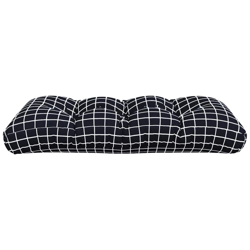 Paletės pagalvėlė, juoda, 120x40x12cm, audinys, languota
