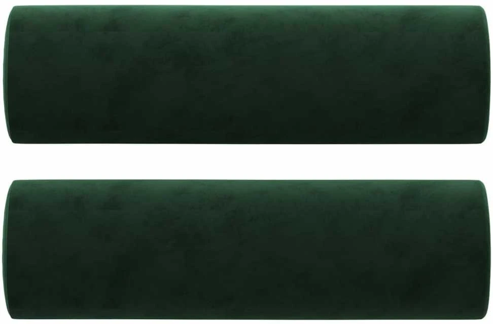 Pagalvėlės, 2vnt., tamsiai žalios spalvos, 15x50cm, aksomas