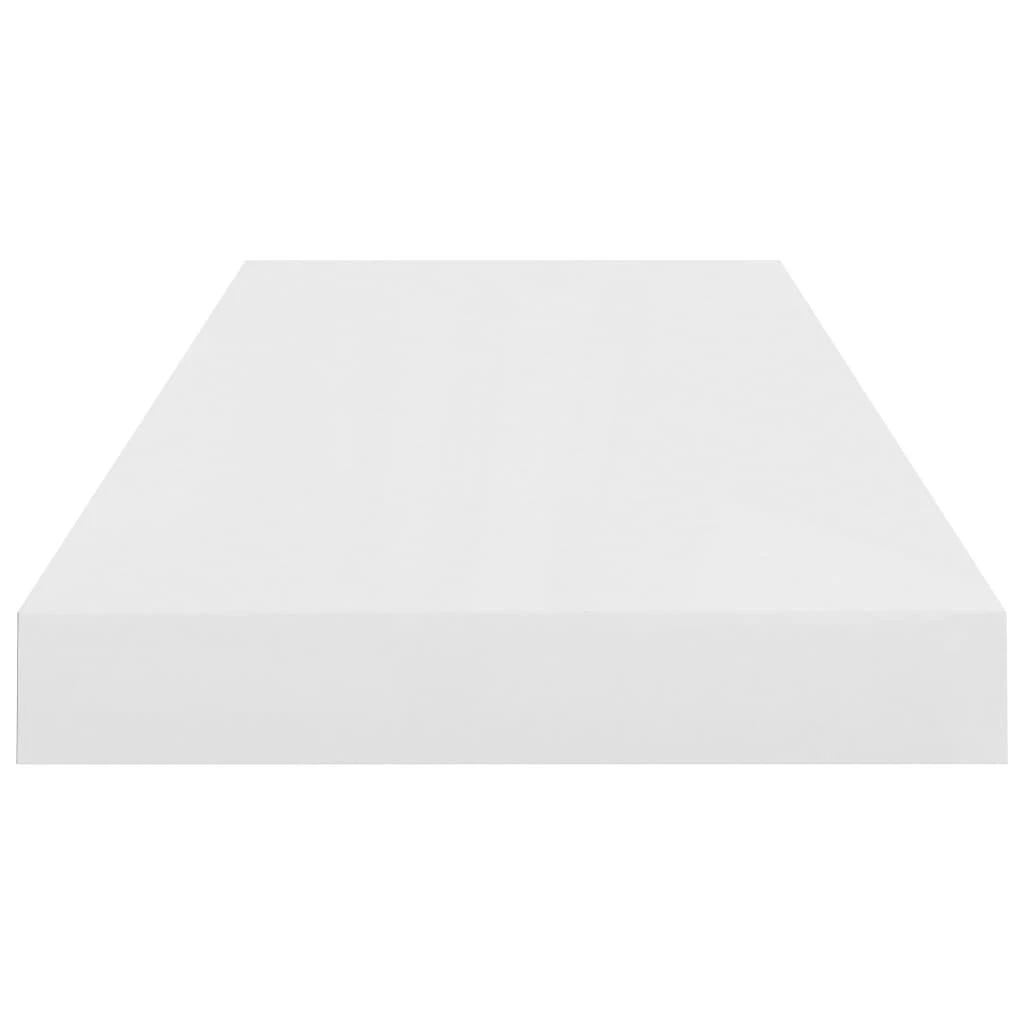 Pakabinama sieninė lentyna, balta, 60x23,5x3,8cm, MDF, blizgi
