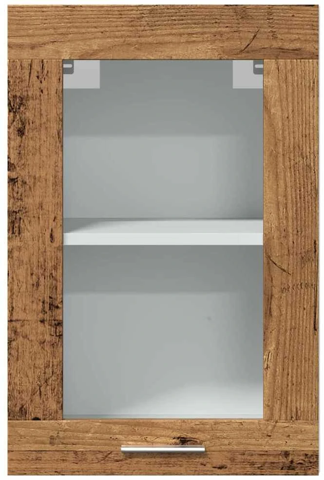 Pakabinama stiklinė spintelė, medienos, 40x31x60cm, mediena