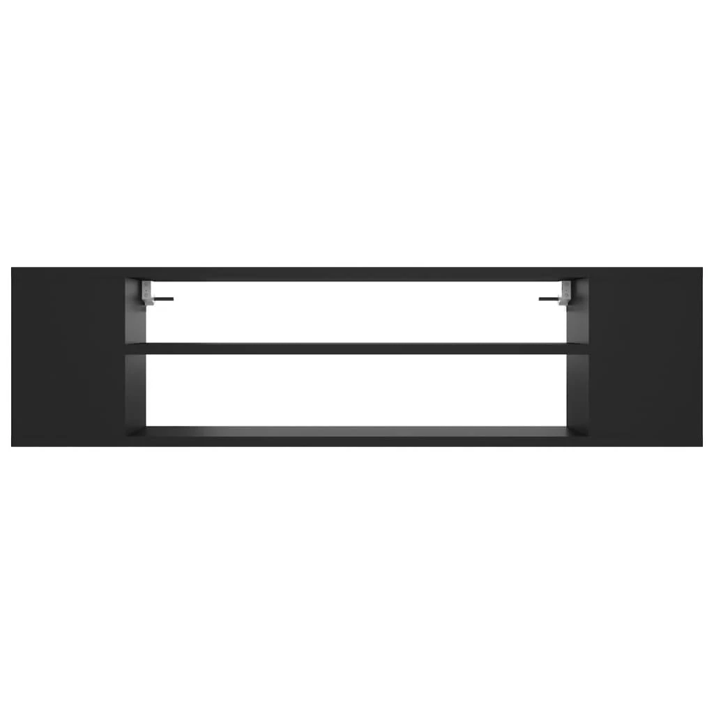 TV staliukas Pakabinama TV spintelė, juoda, 100x30x26,5cm, mediena