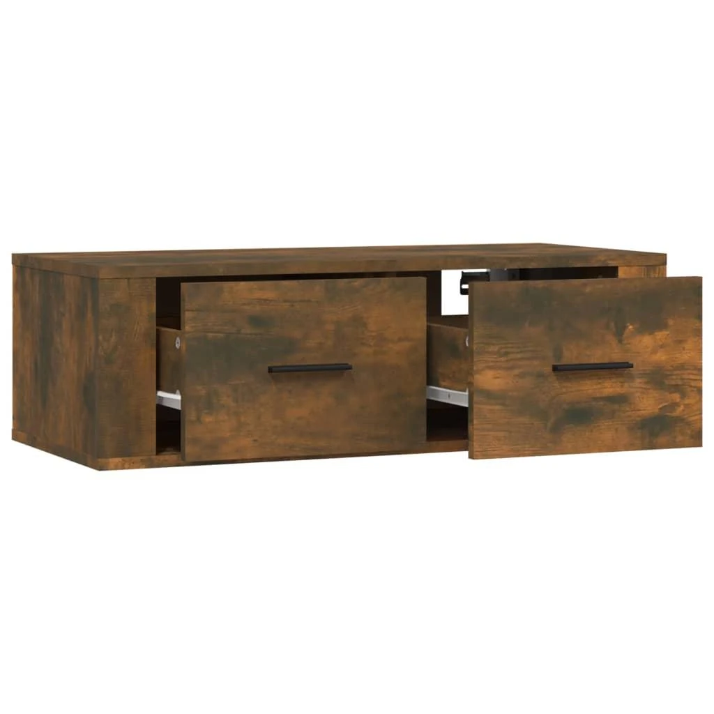 TV staliukas Pakabinama TV spintelė, dūminio ąžuolo, 80x36x25cm, mediena