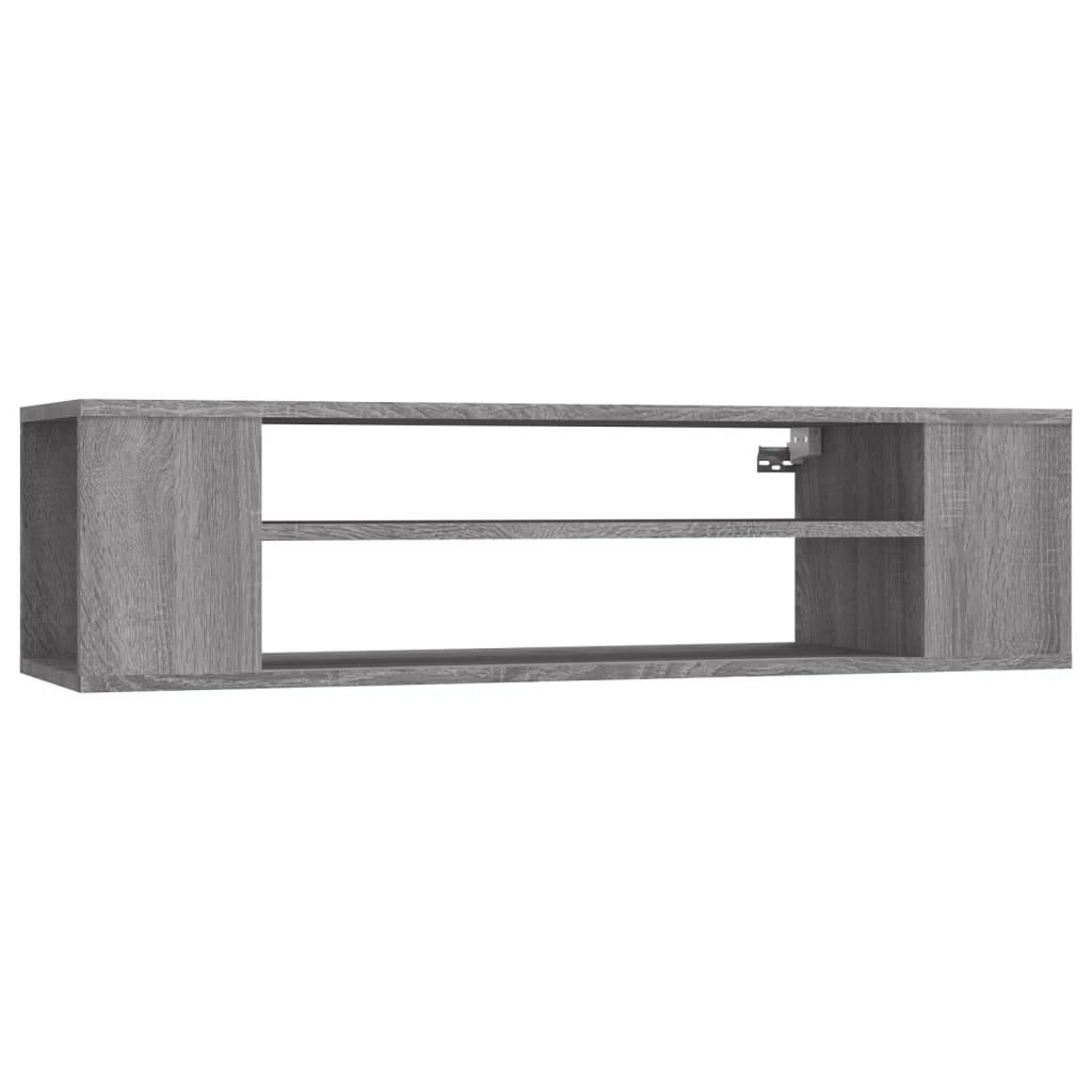 TV staliukas Pakabinama TV spintelė, pilka ąžuolo, 100x30x26,5cm, mediena